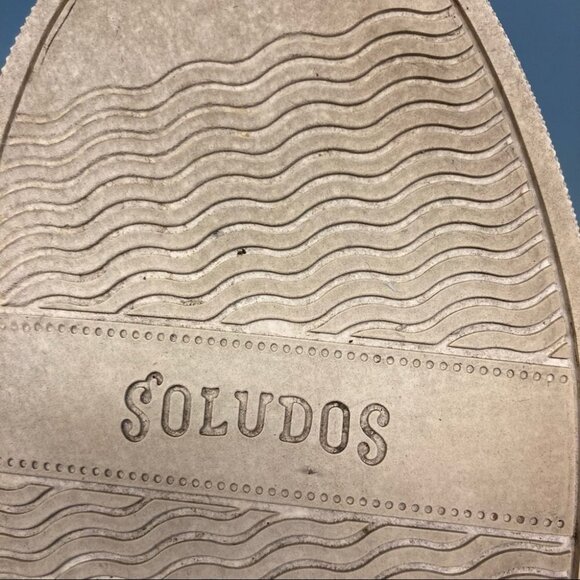 SOLUDOS Sz 8 Jason Polan Collab Hamburger Fries Slip On Canvas Rubber Sole - Picture 8 of 9